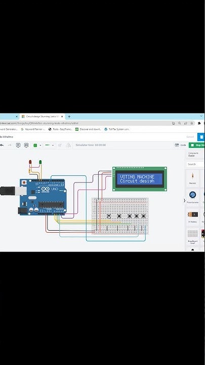 EVM | Electronic Voting Machine #tinkercad #code #arduino - YouTube
