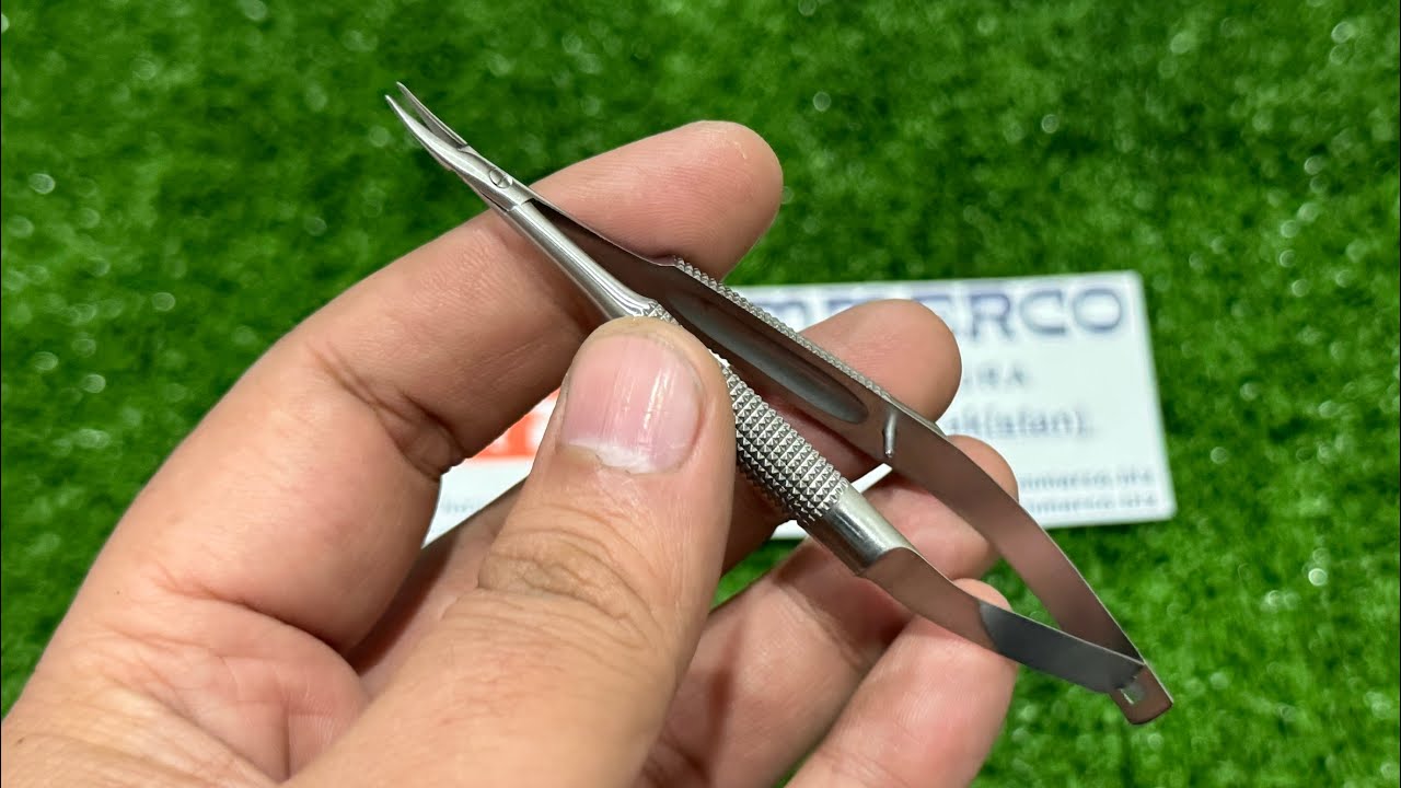 Barraquer Needle Holder Curved Without Lock Delicate Jaws - YouTube