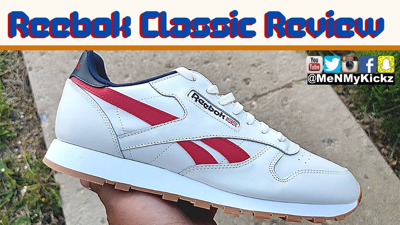 reebok classic white red blue