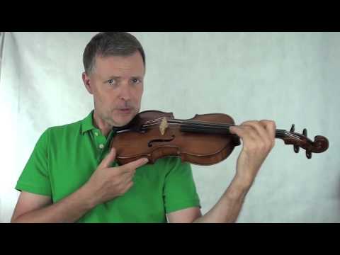 New Geige lernen - Haltung des Instruments und Einstellen der Schulterstütze