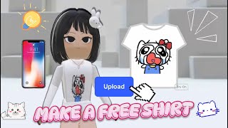How To Make Your Own T-Shirt For Free On Roblox Mobile How To Make Easy Meme Shirts For 0 Robux