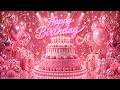 🎂 عيد ميلاد سعيد! 💖 كعكة وردية ساحرة + عد تنازلي مميز 🎉✨