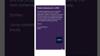 Break statement in JAVA || Subhani Coding Guide Net Worth