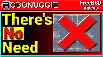 Avoiding the terminal in FreeBSD? Yes, sort of :-)