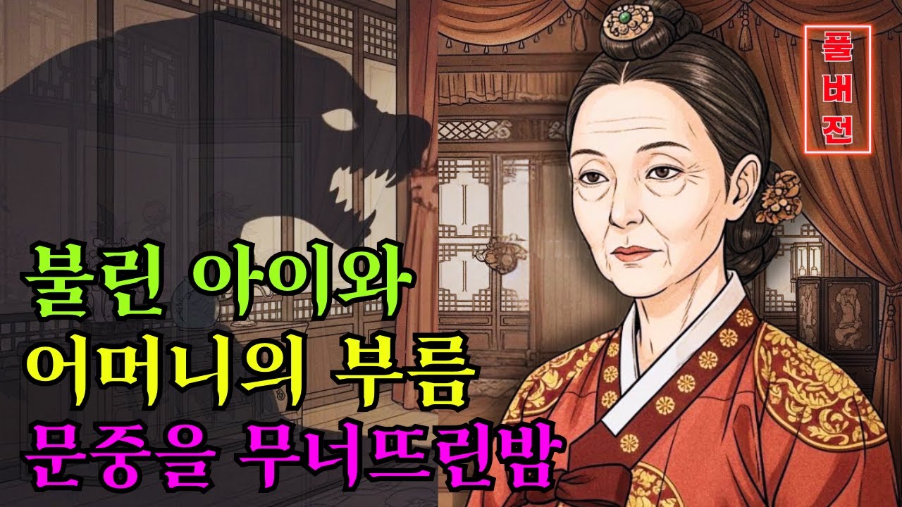 조선 야사 괴담 │ ‘서령’이라 불린 아이와 “어머니”의 부름, 한 문중을 무너뜨린 밤 (음성 설화). 