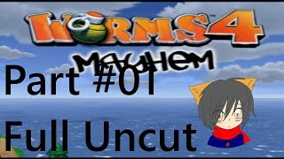 [Real PS2 HD]Worms 4: Mayhem Playtrough part 01 Full Letsplay Uncut No Commentary