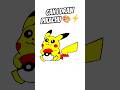 🎨⚡ Drawing Pikachu from Pokémon – Cute &amp; Easy! 💛✨ #Shorts