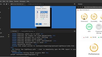 magento2gitpod Google Lighthouse CLI tool
