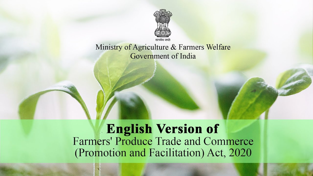 English Version of Farmers' Produce Trade and Commerce (Promotion and