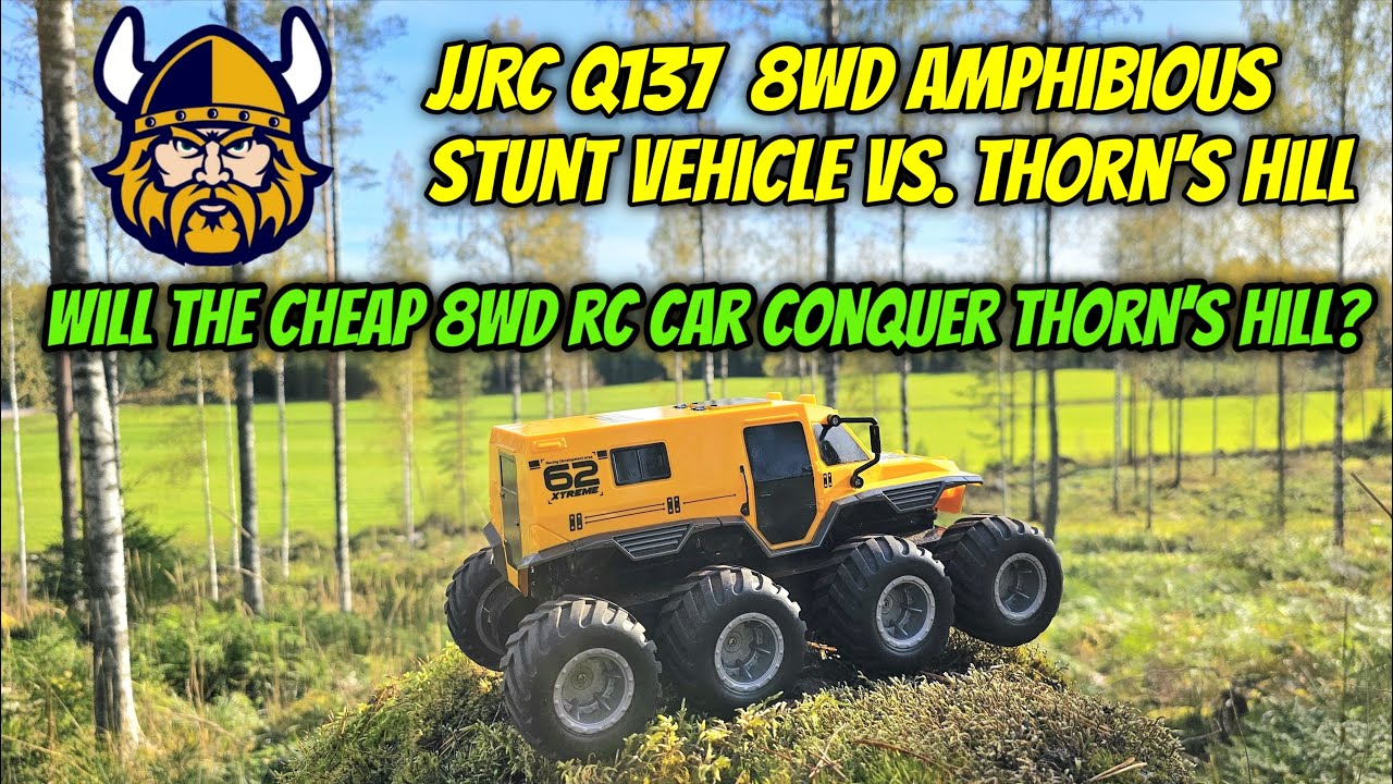 Will The ALIEXPRESS JJRC Q137 🔥Amphibious Vehicle 8WD Conquer The Thorn's Hill  // RC CAR CHALLENGE