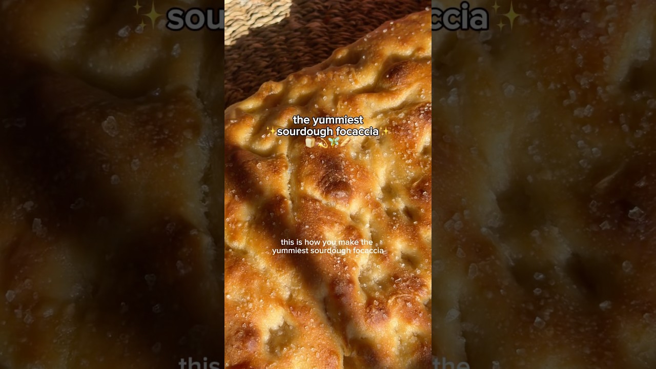 Единственный рецепт фокаччи на закваске, который вам когда-либо понадобится!! 