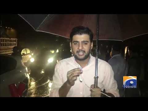Karachi II Chundarigar Road Par Barish Aur Traffic | 2nd September 2019