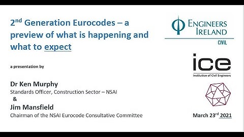 The 2nd Generation Eurocodes - a preview of what is happening and what to expect