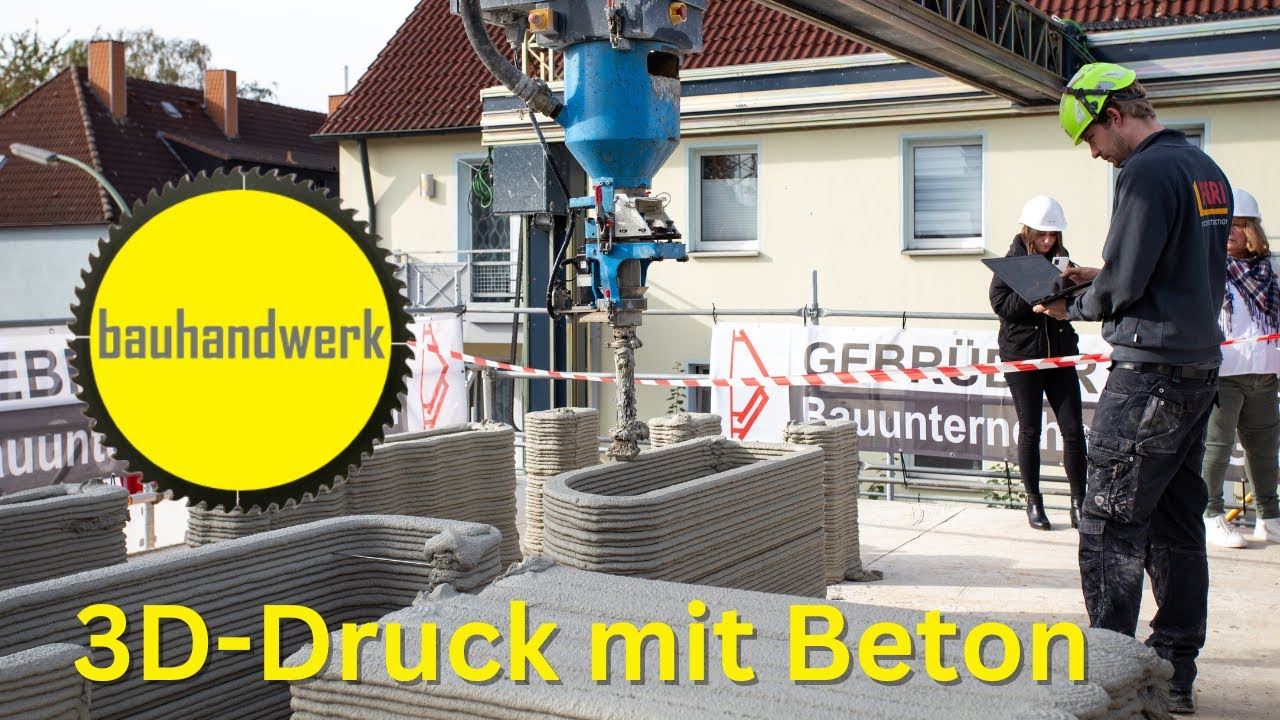 3D Druck eines Mehrfamilienhauses aus Beton in Lünen