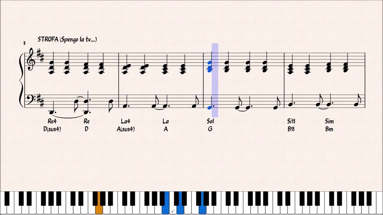 SPACCACUORE - SAMUELE BERSANI - SPARTITO IN DESCRIZIONE