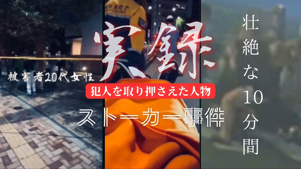 【実録】ストーカー事件【被害者20代女性】この事件を目撃し、犯人を取り押さえた人物がいた!