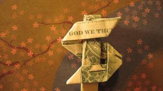 Dollar Origami: Dollar Sign ($ign) steps 4-5 (Not Full Model)