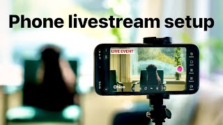 How to livestream events | Live stream seminars, church, or presentations using just your phone