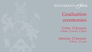Winter Graduation 2016: Ceremony 4, 9.30am Saturday 23 January [HD]