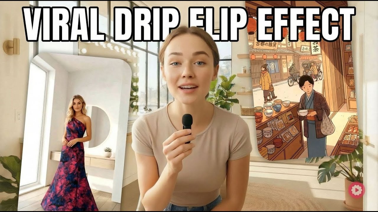 How to Create The Viral Drip Flip Effect with AI