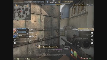 CS:GO - Dust 2 - Clutch 1v4 - AWP