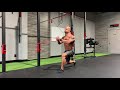 Split squat hold with pallof press