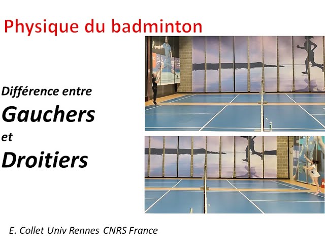 Au badminton, les gauchers ont l'avantage