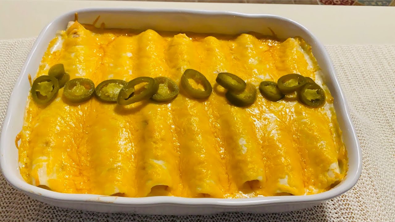 Chicken enchiladas ������/ easy recipe to make/ - YouTube