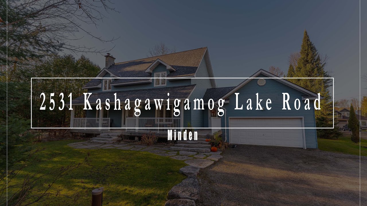 Waterfront Home on Lake Kashagawigamog FOR SALE, Winterized, Fully