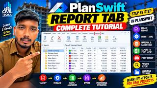 PlanSwift Reports Tutorial | Generate Professional Quantity Takeoff Reports Step by Step Update