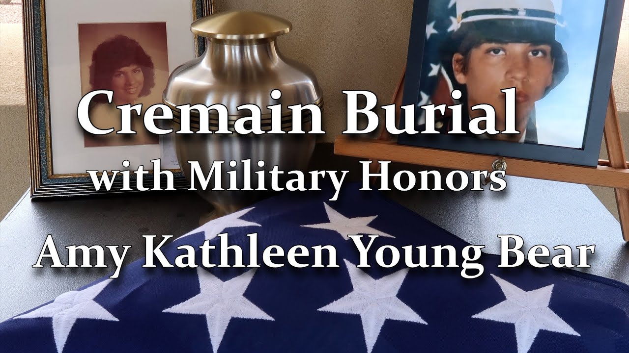 Cremain Burial with Military Honors - Amy Kathleen Young Bear