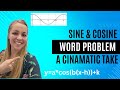 How to Solve a Sine and Cosine Word Problem (with Desmos Graphing Calculator Shortcuts)