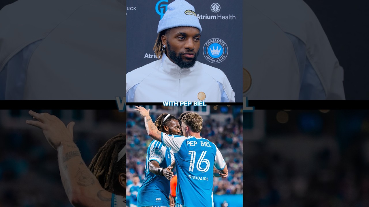 Building the Maxi 🤝 Pep connection #allansaintmaximin #saintmaximin #maxi #pepbiel #charlottefc
