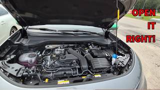 How to Open Engine Hood VW T-Roc 2026