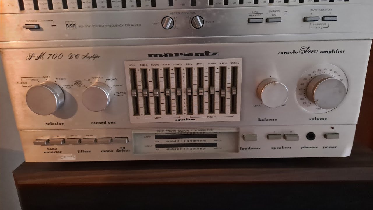 Marantz pm 700 stereo amplifire - YouTube