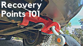 4WD Vehicle Rated Recovery Points  2 Important Considerations TOW POINTS vs. RATED RECOVERY POINTS!
