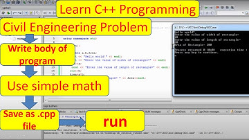C++ programming basic part 11 / Solved the Civil Engineering problem Step by Step-02/Code  Blocks