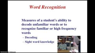 Reading Assessment Overview - Part 2