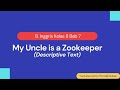 Descriptive Text and Simple Present Tense Quiz