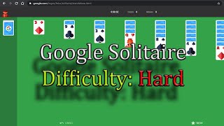 Google Solitaire - Difficulty: Hard (2/2)
