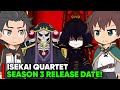 ISEKAI QUARTET SEASON 3 RELEASE DATE NEW CHARACTERS ISEKAI QUARTET SEASON 3 RELEASE DATE NEW CHARACTERS
