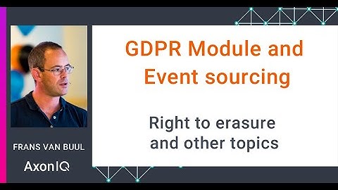 GDPR Module and Event sourcing