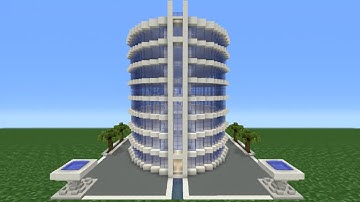 Minecraft Tutorial: How To Make A Modern Hotel -  2