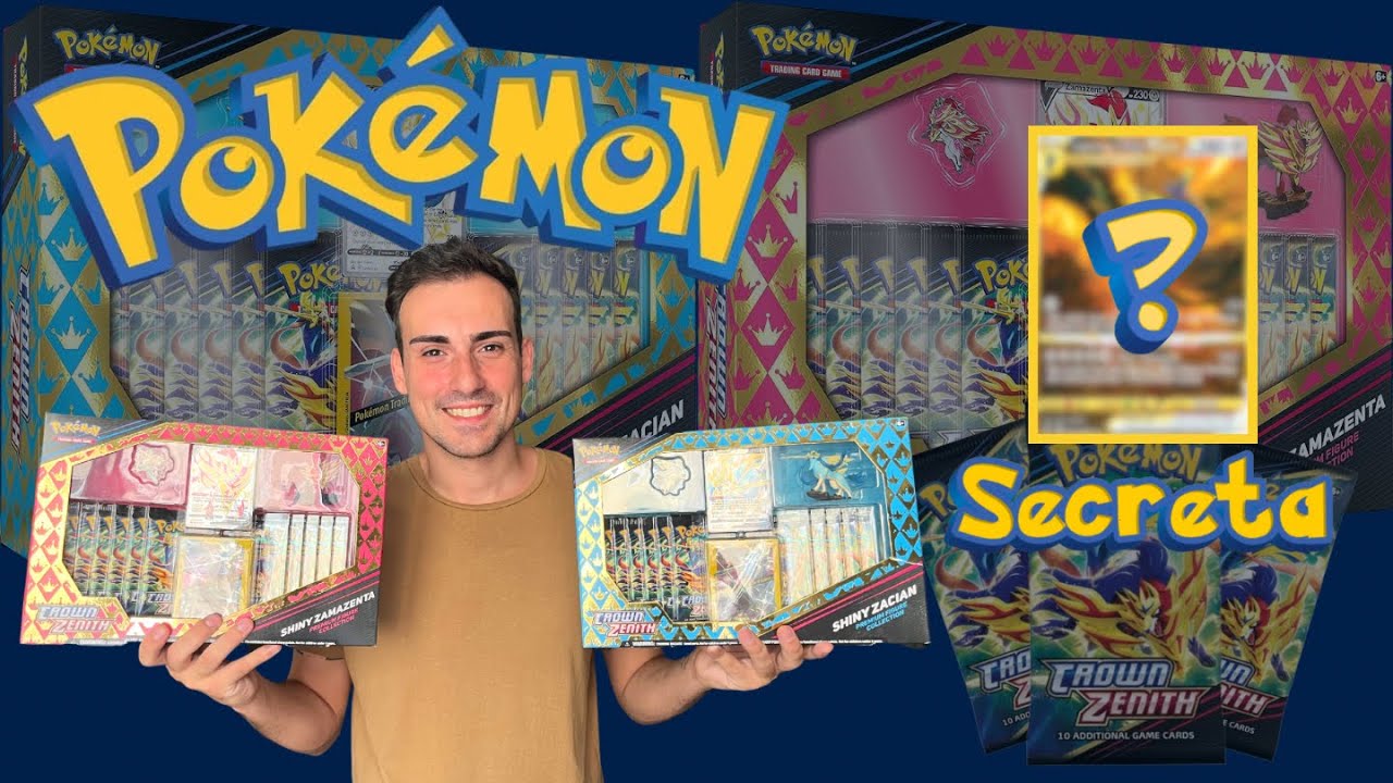 ⚡Abrimos 2 cajas POKÉMON CROWN ZENIT Shiny Zacian y Zamazenta⚡️#Pokémon #cartaspokemon