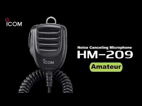 The Icom HM-209 and HM-211 Active noise cancelling hand