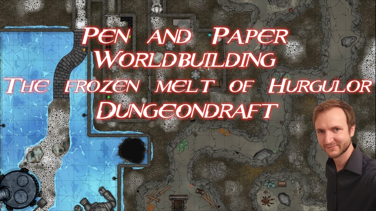 Pen and Paper | Battle Map | The frozen melt of Hurgulor | Dungeondraft | Time Lapse