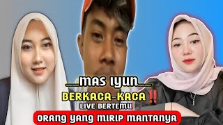 MATA MAS IYUN BEKACA-KACA SAAT LIVE KETEMU KEMBARAN FAUZANA#masiyun#kembaranfauzana