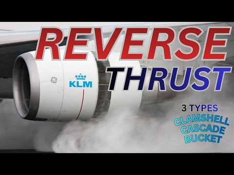 🤔What is plane reverse thrust? | how to work jet engine? | aircraft reverse thrust system