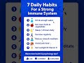 7 Daily Habits to Boost Your Immune System | Stay Healthy & Strong Naturally