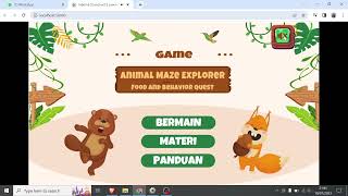 Demo Animal Maze Explorer-Game Edukasi Pengelompokkan Hewan Construct 2 screenshot 1